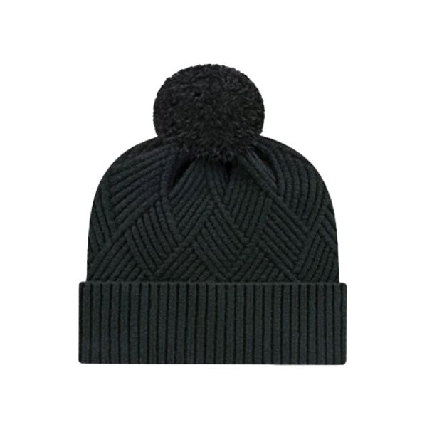 Premium Diagonal Weave Knit Cap with Cuff Thumbnail